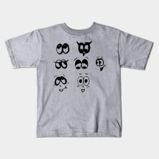 Funny design of eyes Kids T-Shirt